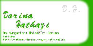 dorina hathazi business card